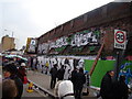 Graffiti on East London Line viaduct on Sclater Street