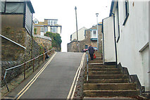 SW5140 : Looking north up Barnoon Hill, St Ives by Andy F