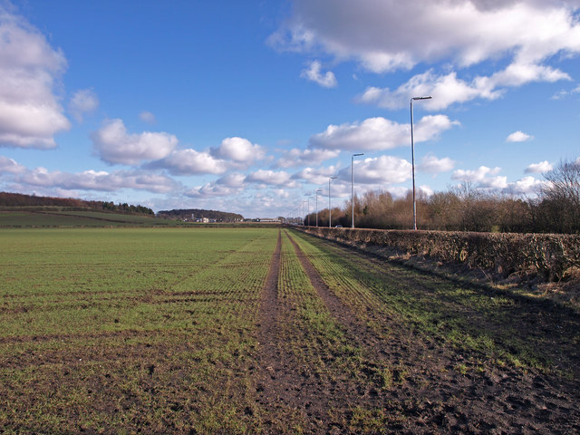 Field beside the A8