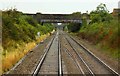 Agricultural bridge over the line at Bredon