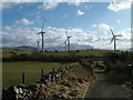 NY1738 : Wind farm, Wharrels Hill by David Brown