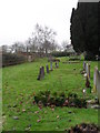 Northern part of the churchyard at  St Mary, East Worldham