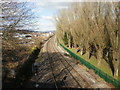 Railway heading north from Llanfrechfa Way, Cwmbran