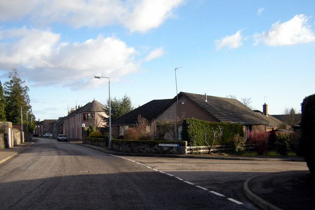 Airlie Street, Brechin at its junction with Bearehill Gardens