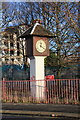 Clock tower outside the former Rowntree