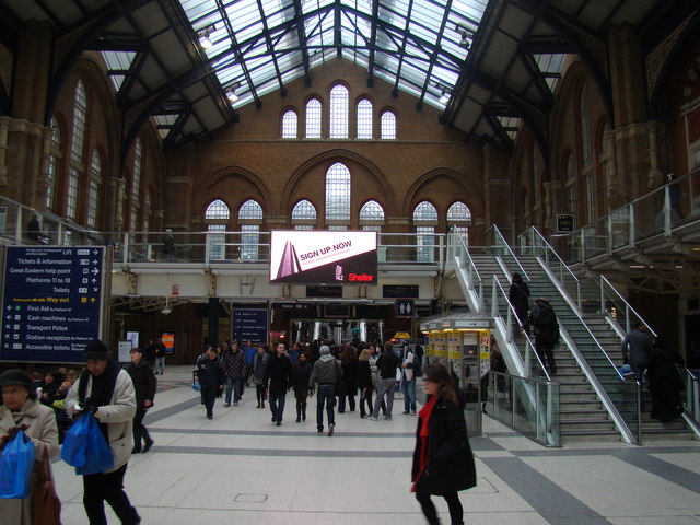 Liverpool Street station entrance and... © Robert Lamb cc-by-sa/2.0 ...