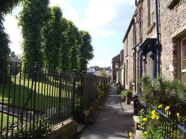 Lane beside churchyard, Kirkby Stephen