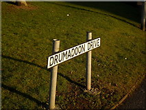 J4273 : Sign, Drumadoon Drive, Ballybeen by Dean Molyneaux