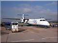 Flybe aircraft, about to depart for Newcastle