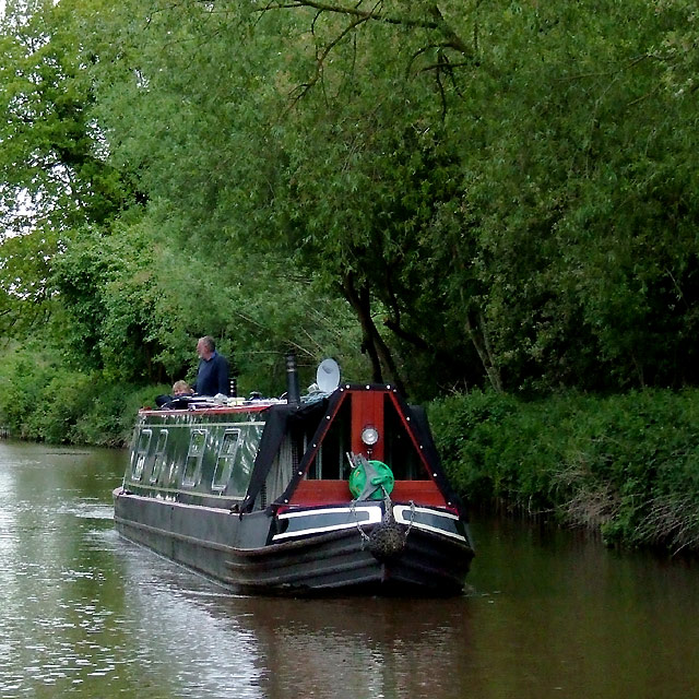 Cruising on the Llangollen Canal near Ravensmoor, Cheshire
