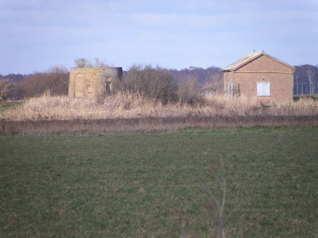 Base of the old windmill by Monks Lode