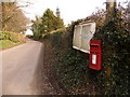 Woodsford: postbox № DT2 24 and noticeboard