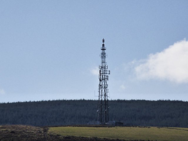 Radio mast above Treorchy