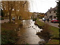 SY7083 : Sutton Poyntz: the mill pond from the top by Chris Downer