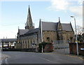 Rear view of St Pauls Church, Newport