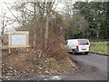 Parish notice board opposite St Nicholas, Kingsley