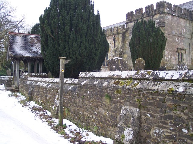 High Weald Landscape Trail beside St George's Church