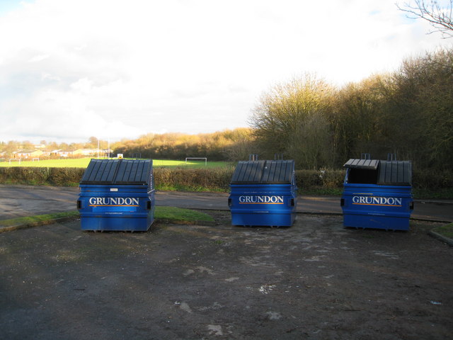 New waste skips by Cranbourne School
