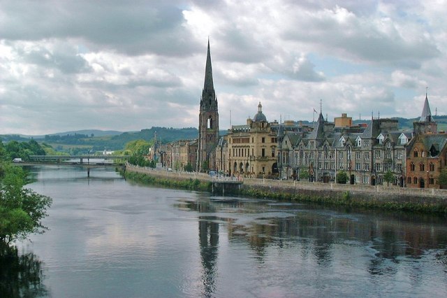 Perth: View of the River Tay from Perth Bridge