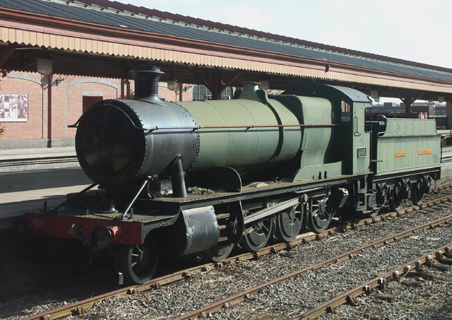 Preserved locomotive at Moor Street station