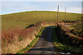 Minor road near Ffos-y-bontbren