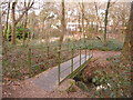 Alderney: footbridge at Bourne Bottom