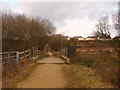 Alderney: track across Bourne Bottom