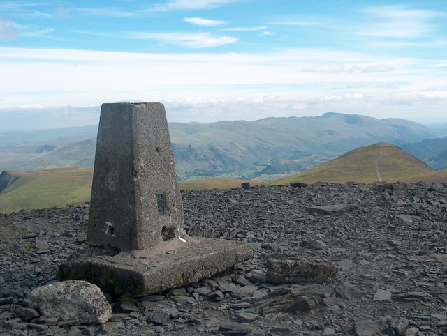 The trig point on Skiddaw