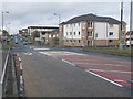 Mini-Roundabout on the A721 on the outskirts of Wishaw