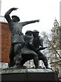 TQ3181 : National Firefighters Memorial, Cannon Street by kim traynor