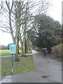 Path running southwards within the recreation ground in St Matthew