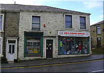 SD7922 : "Car & Garage Supplies" 355 Manchester Road. Haslingden. Rossendale, Lancashire, BB4 6PT by Robert Wade