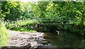 SK1064 : Footbridge across the River Dove at Bridge End Farm by Alan Walker