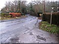 S bend in Lyons Road east of Slinfold