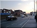 Howard Road traffic queuing for the lights at Shirley Road