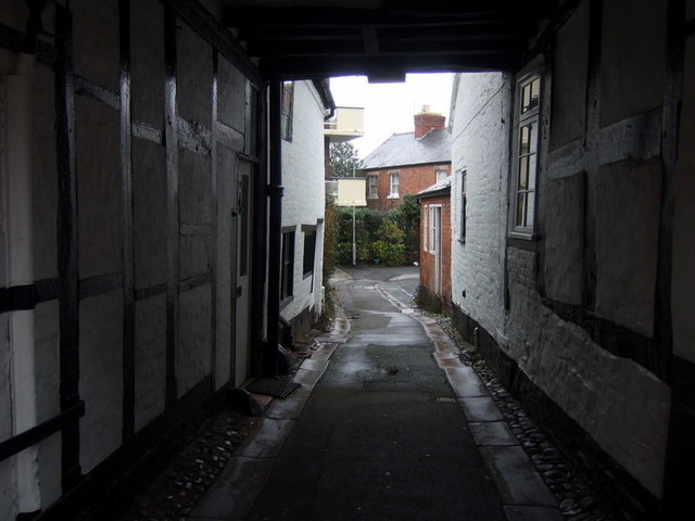 The shuts and passages of Shrewsbury :  Claremont Place