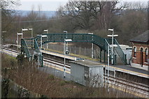 TQ4644 : Footbridge, Hever Station by N Chadwick