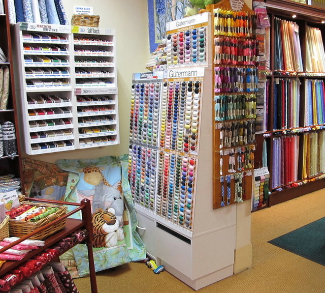 Quilt making supplies shop, interior © David Hawgood cc-by-sa/2.0 ...