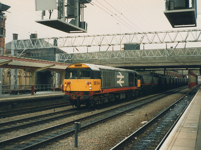 Coal train through Crewe station