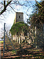 The ruined church of St Margaret