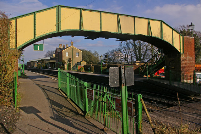 Footbridge, Ropley Station