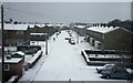 SU5803 : Bridgemary under snow (1985) - Montgomery Road (2) by Barry Shimmon