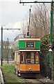 Seaton: Tram leaves the station