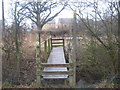 Footbridge on the Greensand Way near Pound Lane