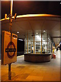TQ2584 : West Hampstead Underground Station platform by Robin Sones