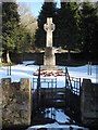 Caergwrle cenotaph on Wrexham Road