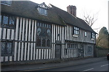 TQ5259 : Half timbered cottages, Pilgrim's Way West by N Chadwick