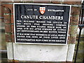 Canute Chambers plaque