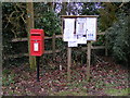 Winston Green Postbox & Winston Green Village Notice Board