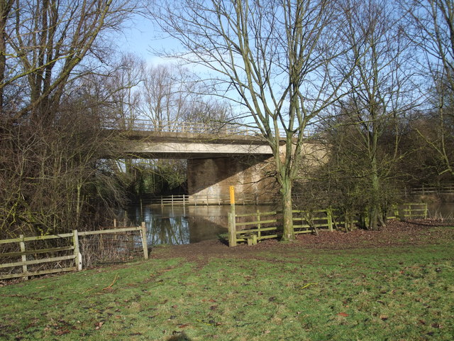 Flooded Jurassic Way beneath the A47